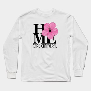 HOME Cape Canaveral Pink Hibiscus Long Sleeve T-Shirt